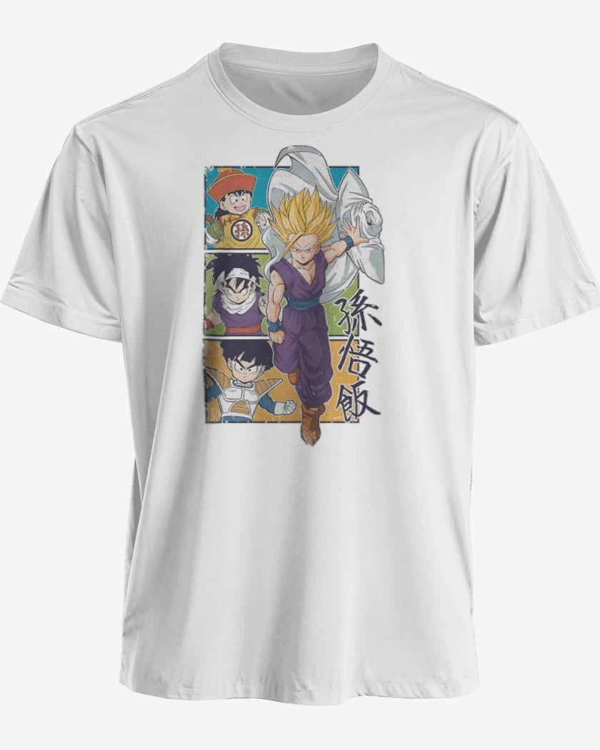 Polera premium Blanco de Son Gohan 