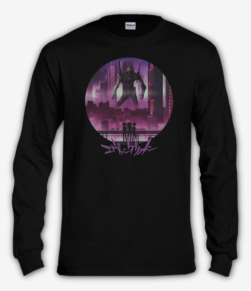 Polera manga larga Negro de Unidad 01