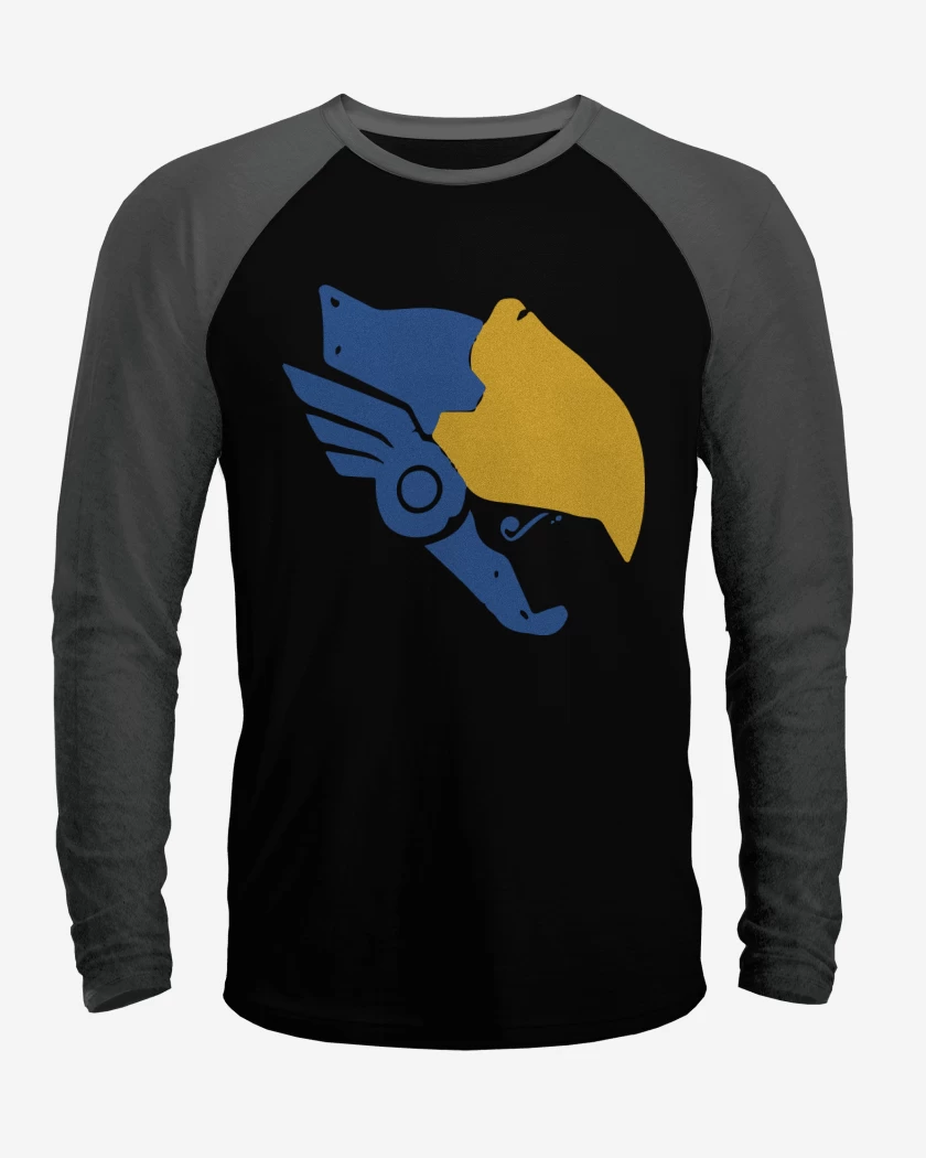 Polera Raglan Negro / Negro Heather de Phara