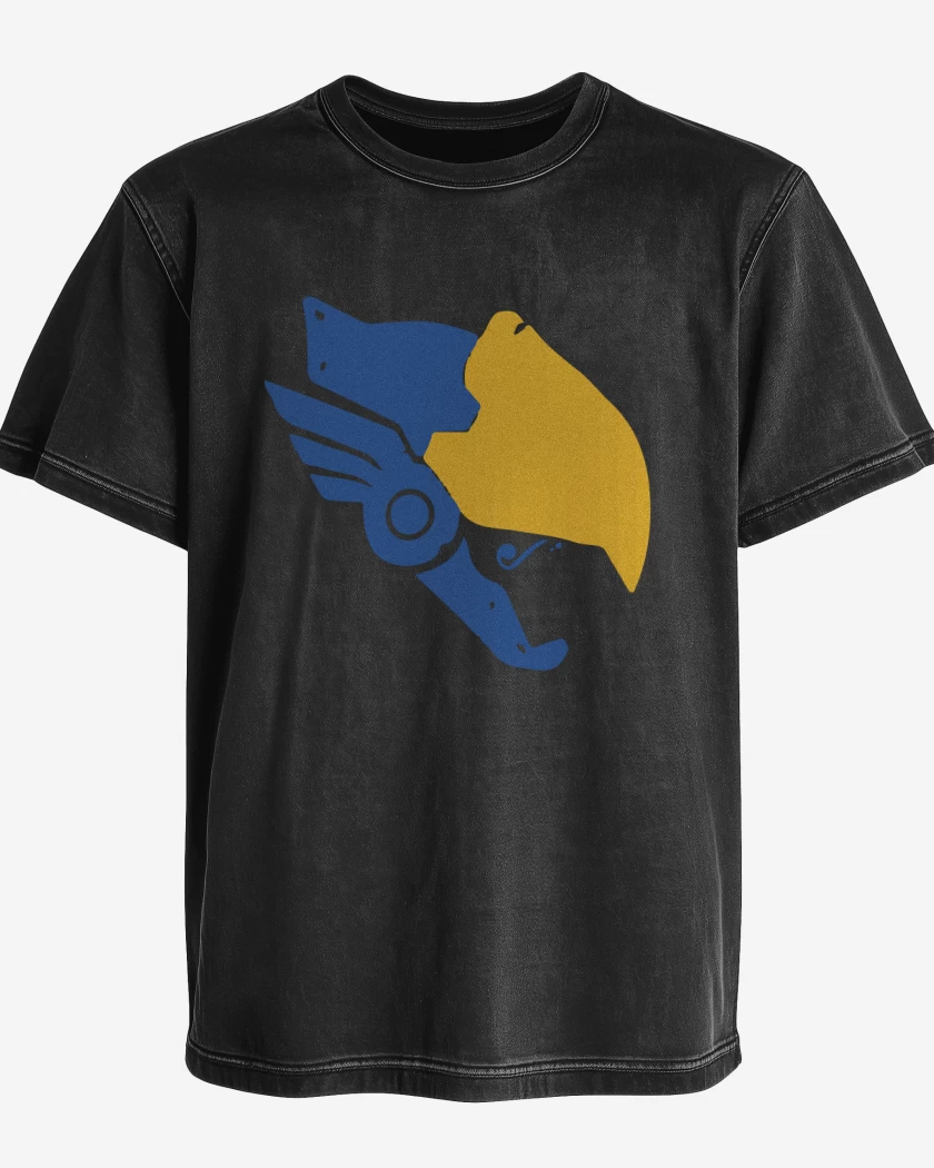 Polera desgastada Negro de Phara