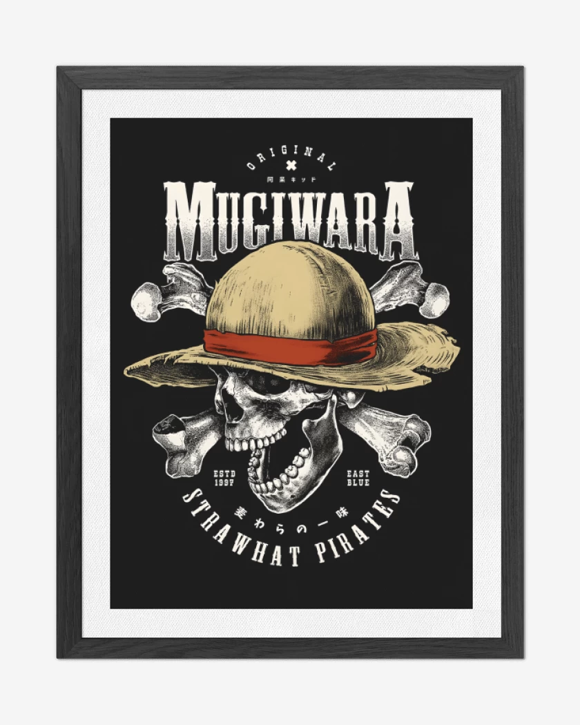 Cuadro decorativo Negro de Mugiwara