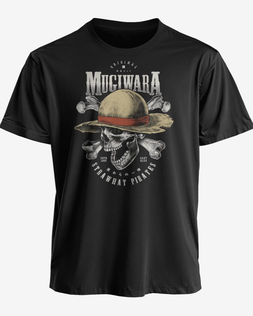 Polera premium Negro de Mugiwara