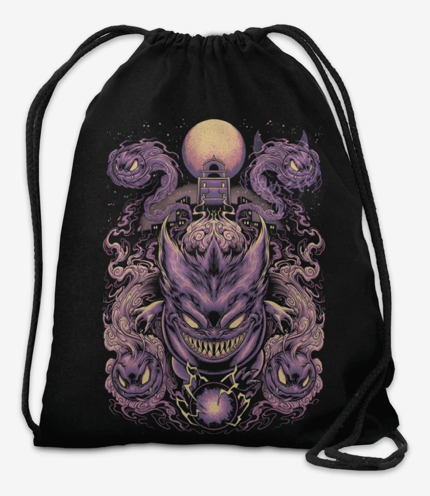 Mochila Negro de Fantasmas Monstruosos