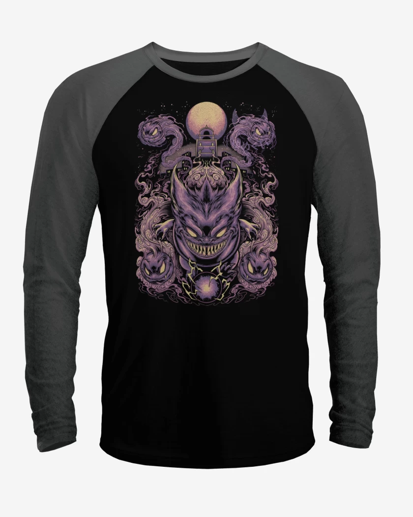 Polera Raglan Fantasmas Monstruosos