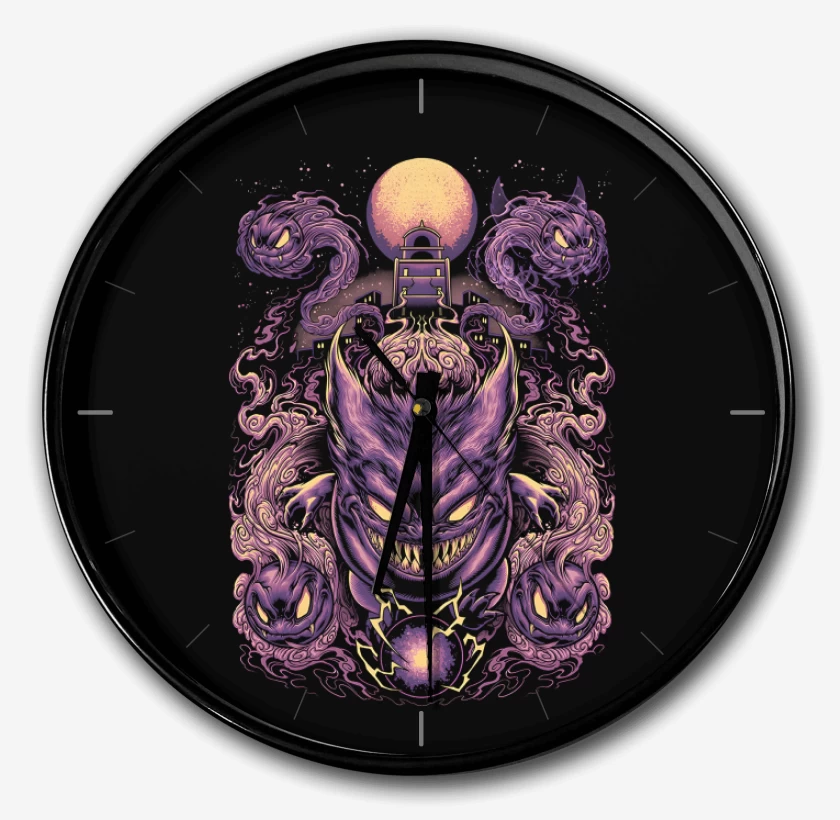 Reloj Negro de Fantasmas Monstruosos