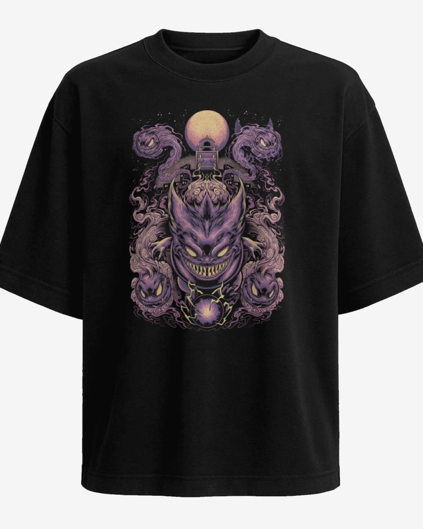 Polera Oversize Fantasmas Monstruosos