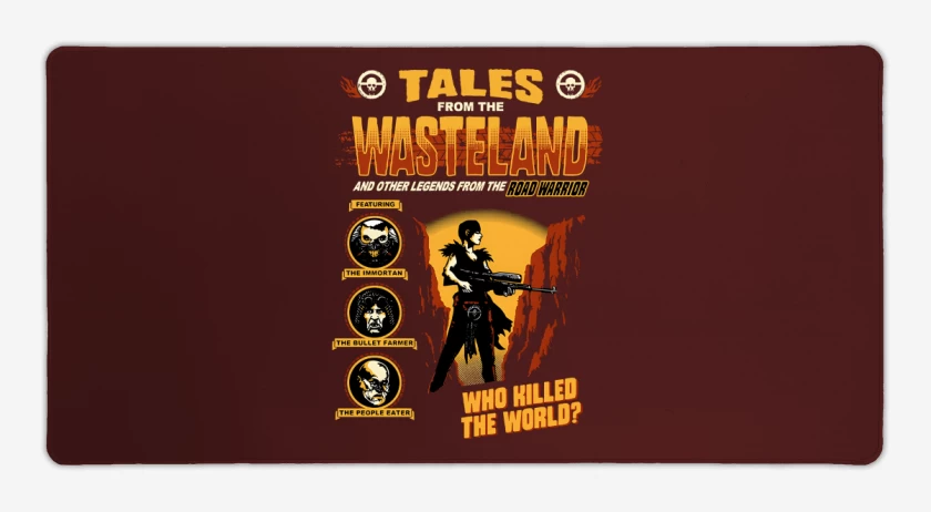 Mouse pad Gamer Burdeo de Cuentos del Road Warrior