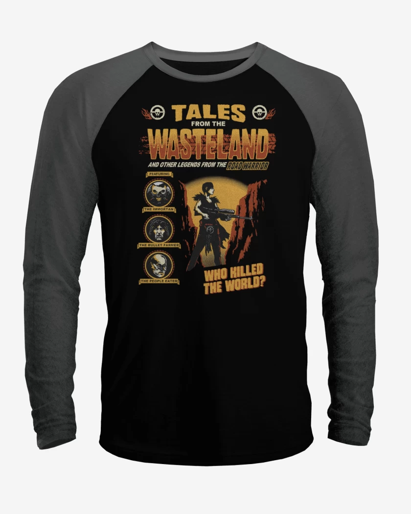 Polera Raglan Cuentos del Road Warrior