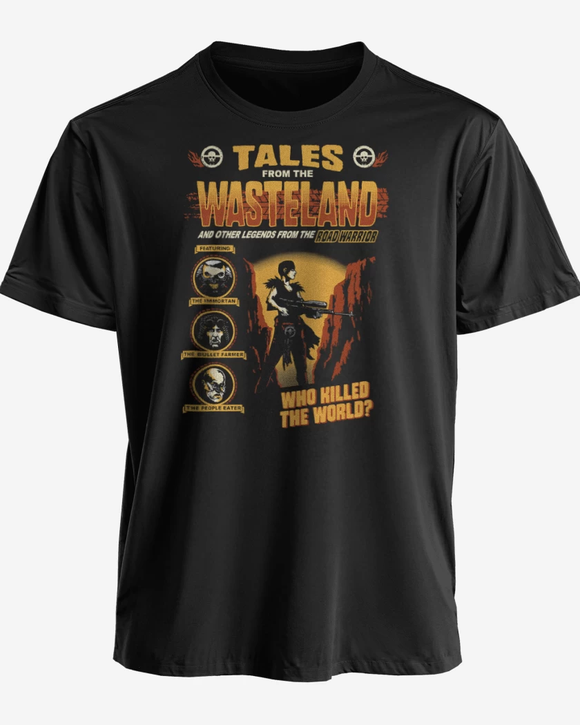 Polera premium Negro de Cuentos del Road Warrior