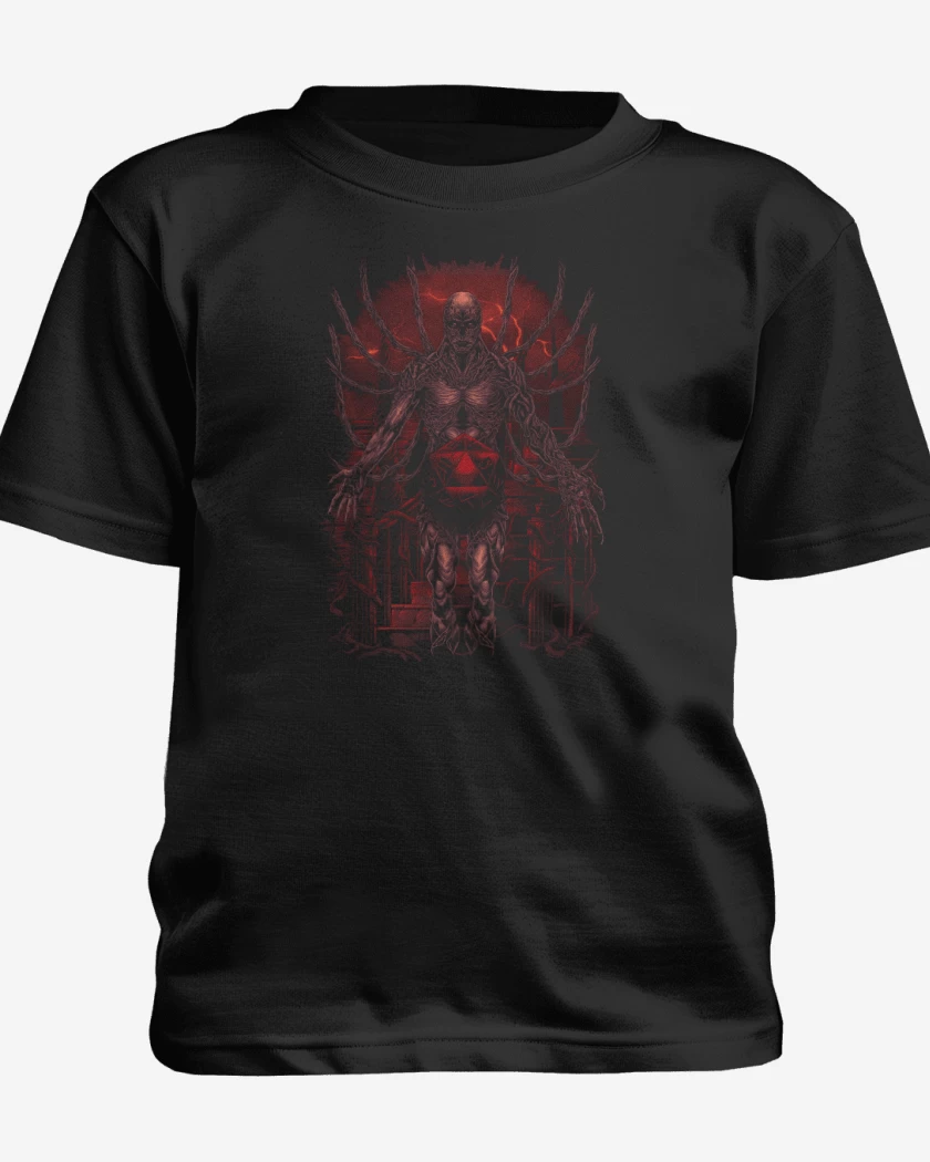 Polera de niño Negro de La Hora de Vecna 