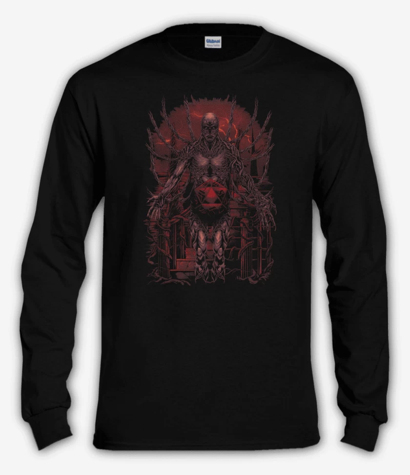 Polera manga larga Negro de La Hora de Vecna 