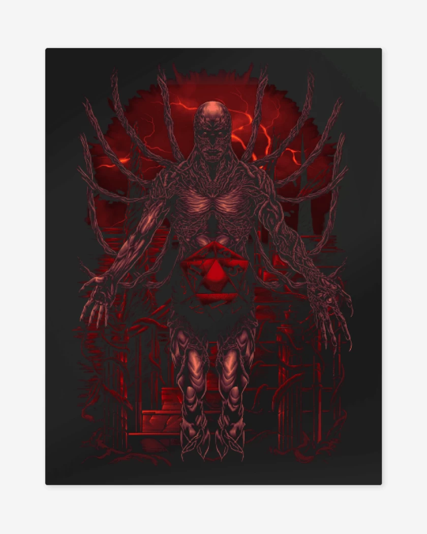 Print metalico La Hora de Vecna 