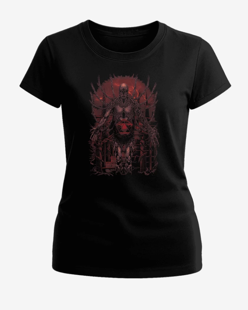 Polera de Mujer Negro de La Hora de Vecna 