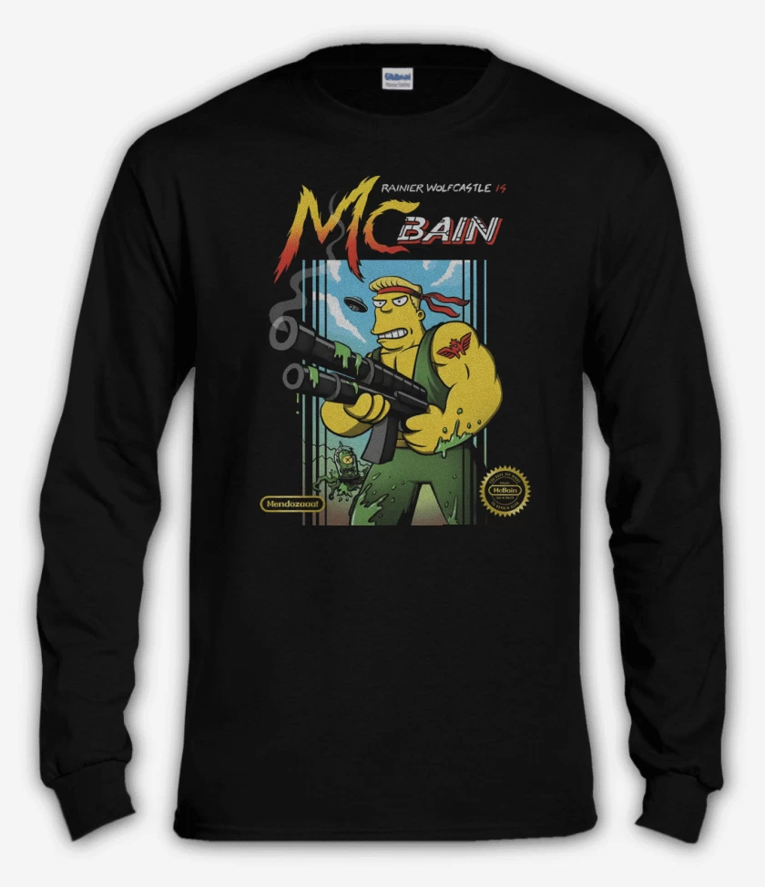 Polera manga larga Negro de Mc Contra