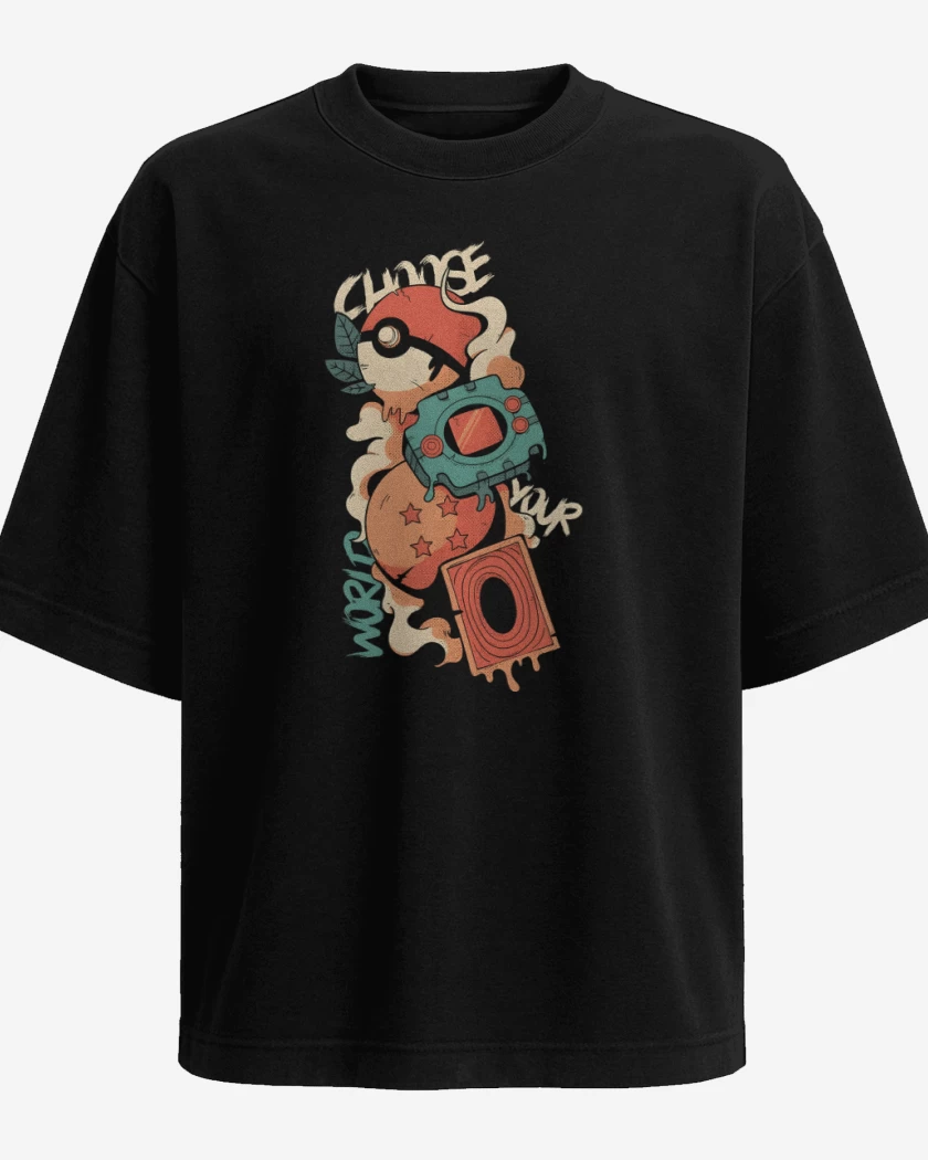 Polera Oversize Animes de Infancia