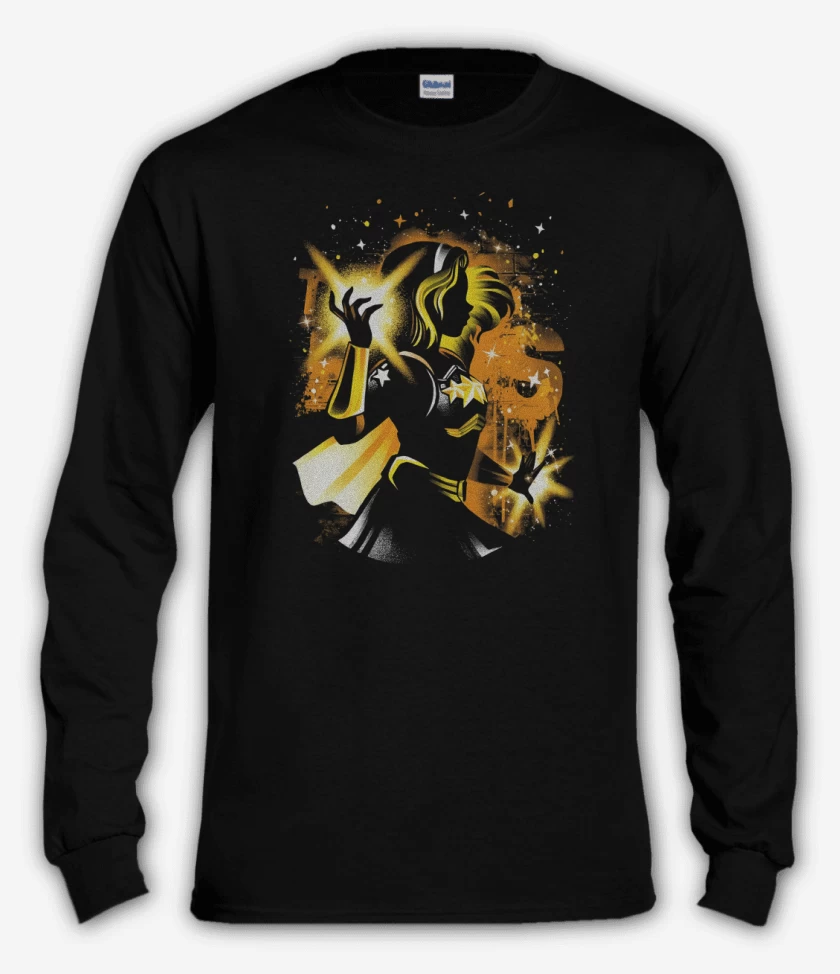 Polera manga larga Negro de Luz Estelar