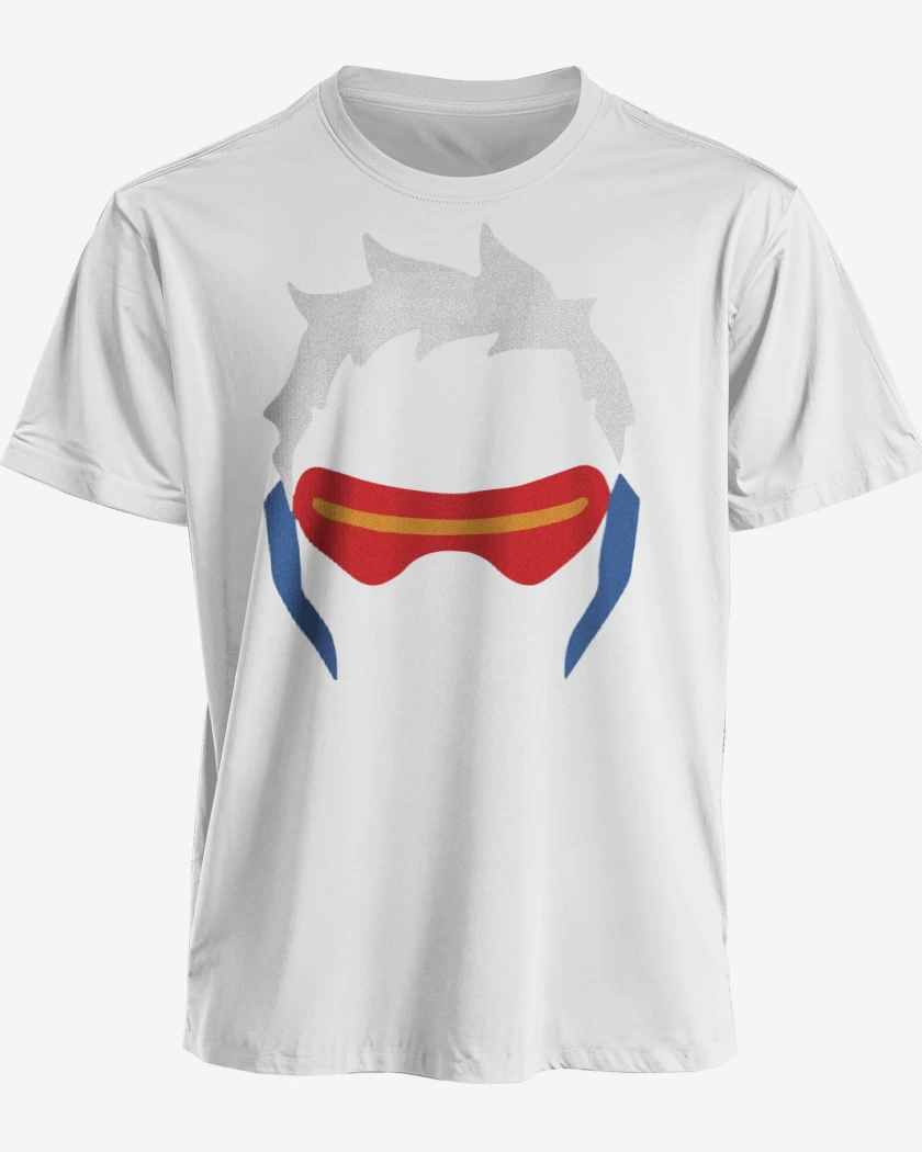 Polera premium Blanco de Soldier 76