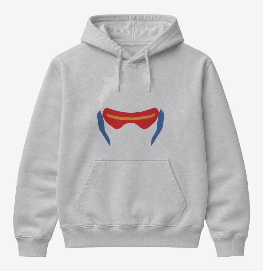 Poleron Canguro básico Gris Melange de Soldier 76