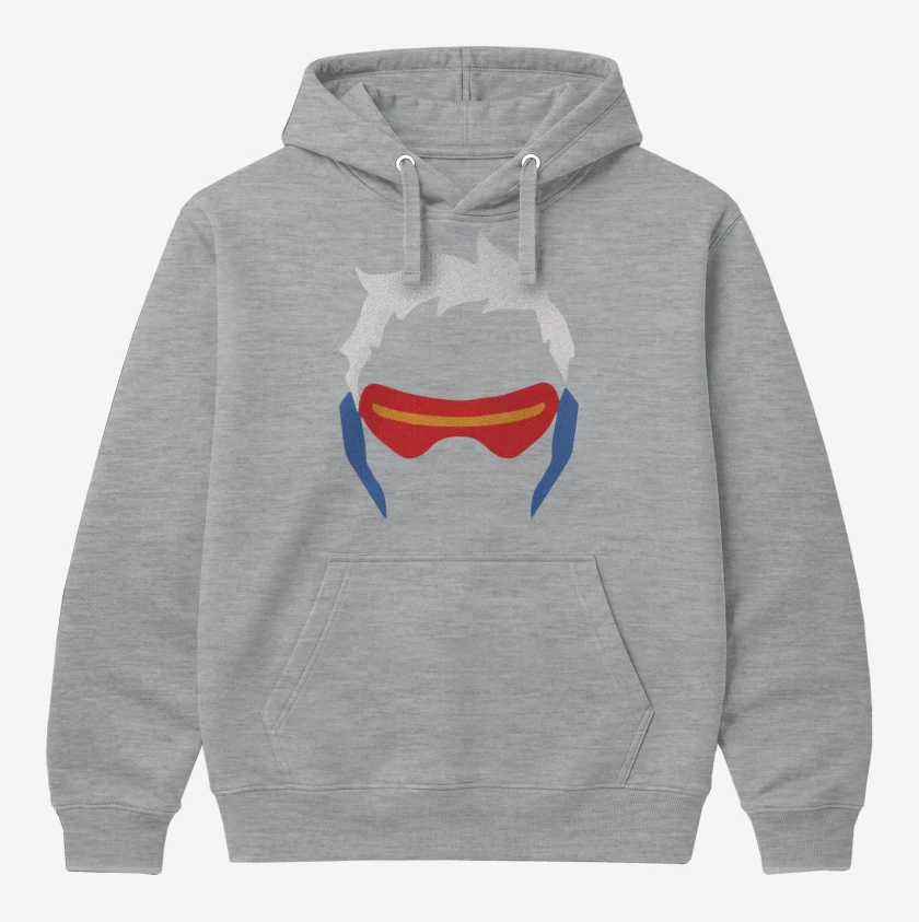 Polerón Canguro Gris Melange de Soldier 76