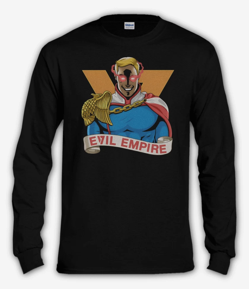 Polera manga larga Negro de V Empire