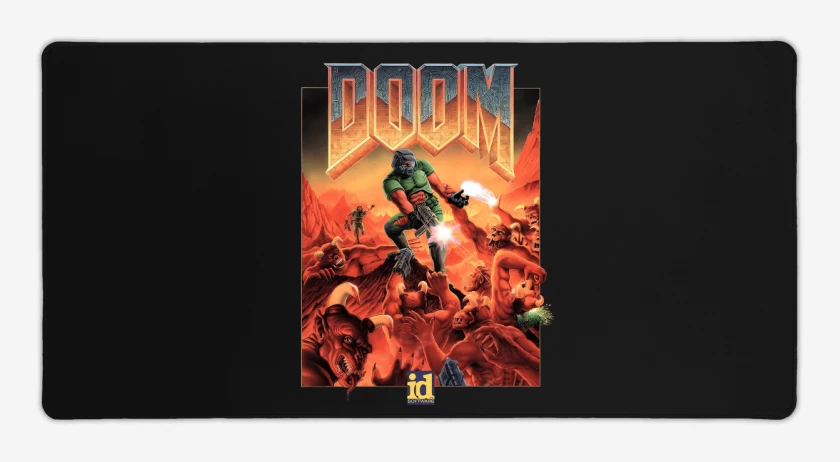 Mouse pad Gamer Negro de Doom