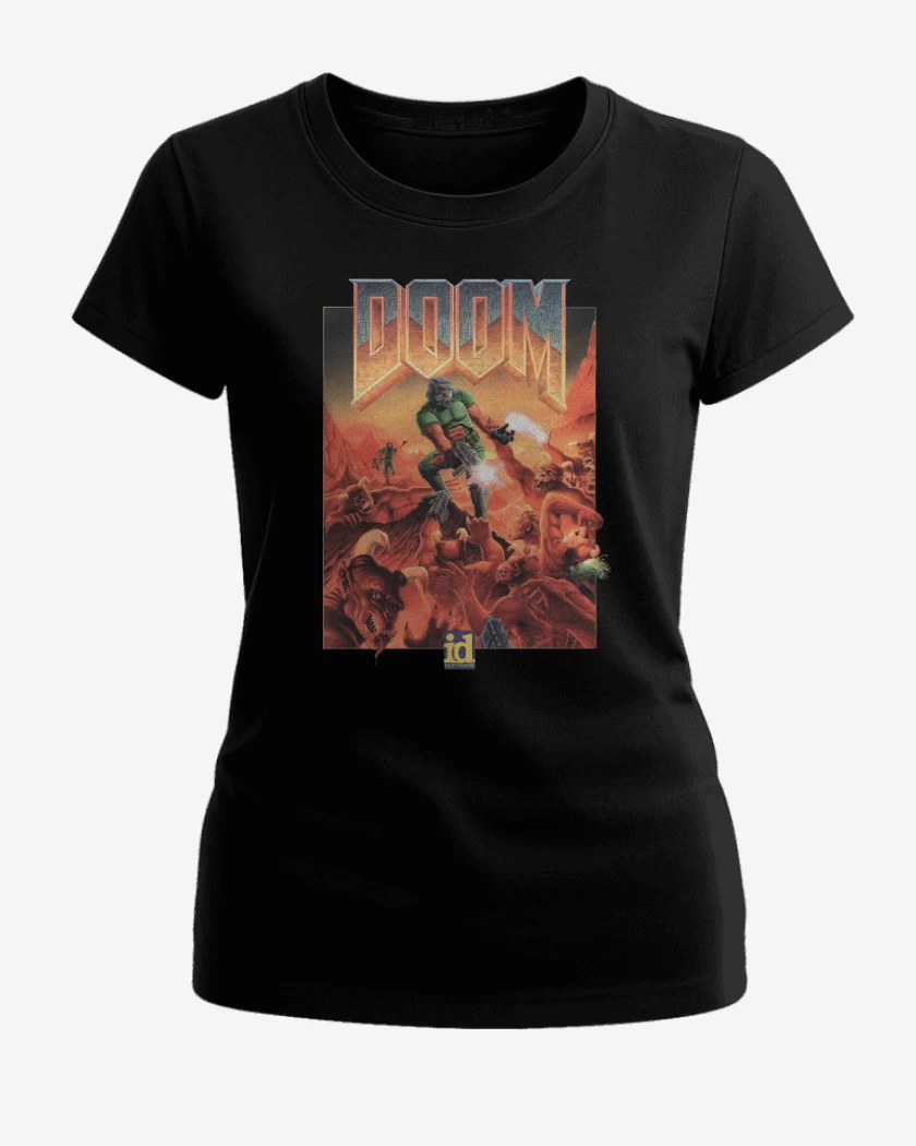 Polera de Mujer Negro de Doom
