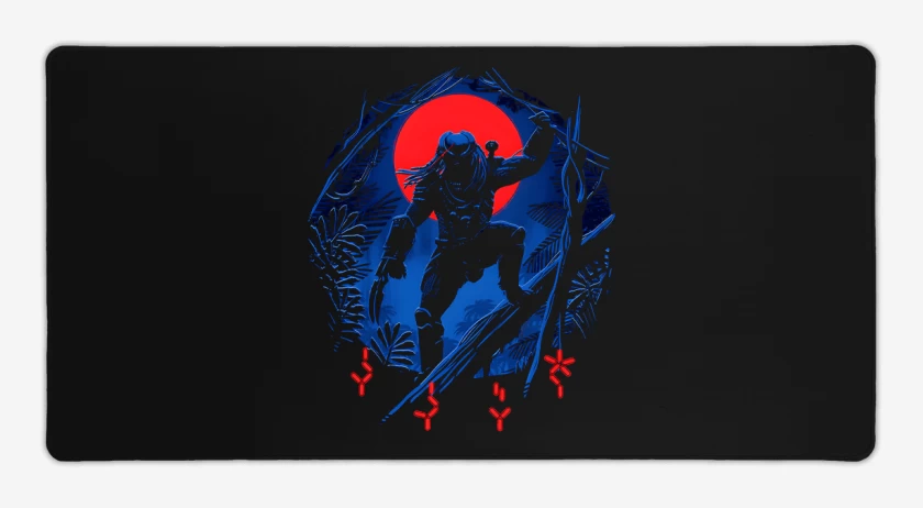 Mouse pad Gamer Negro de El demonio de la selva