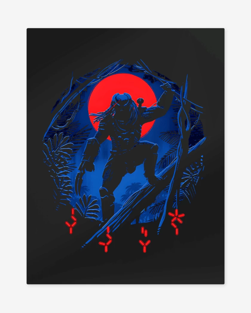 Print metalico Negro de El demonio de la selva