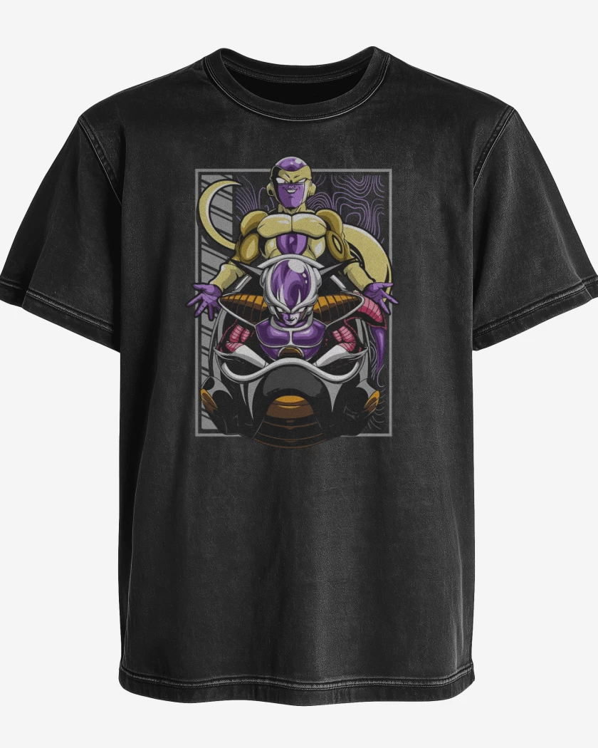 Polera desgastada Negro de Freeza