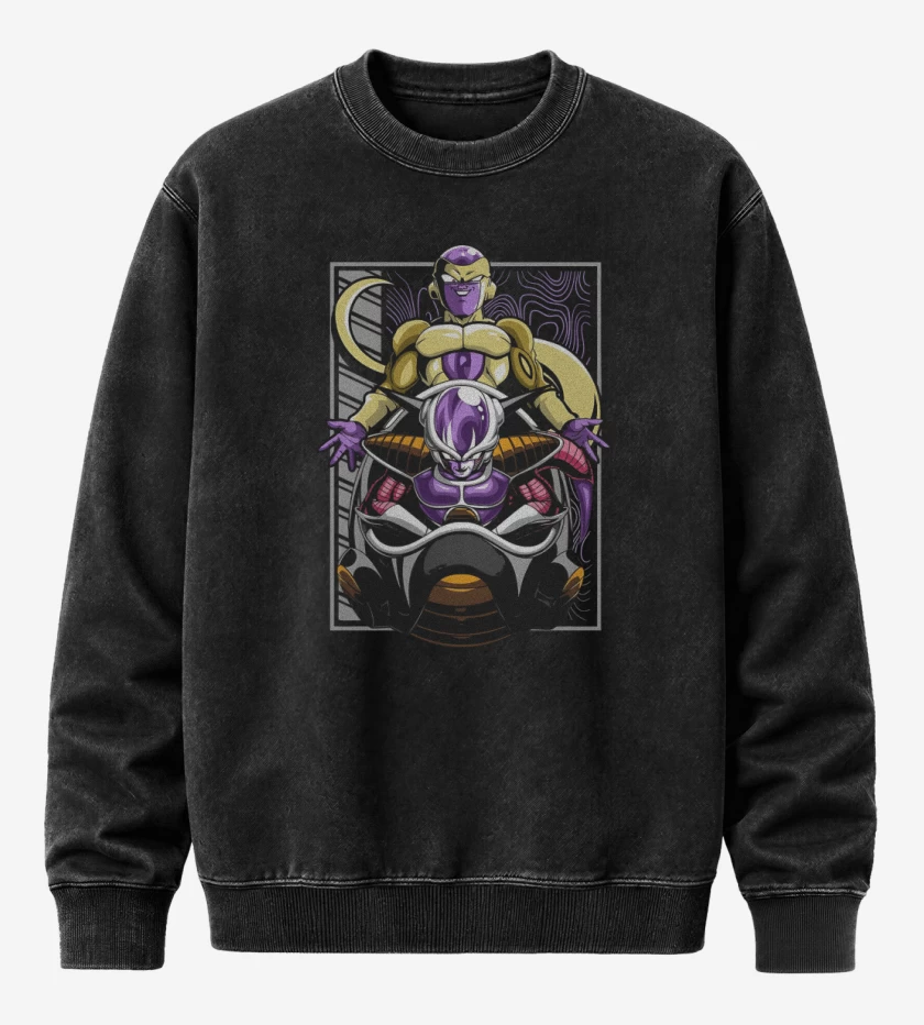 Poleron Polo Acid Wash Negro de Freeza
