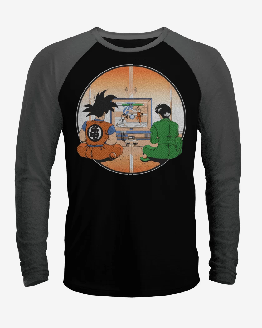 Polera Raglan Pelea de Anime