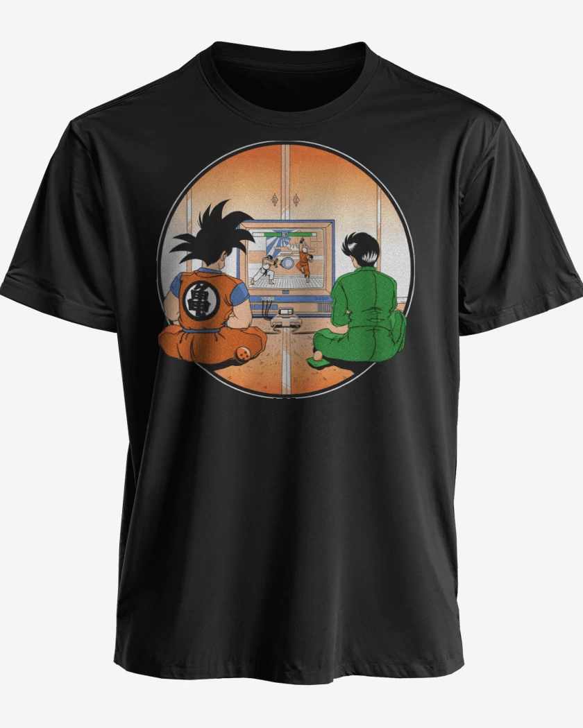 Polera premium Negro de Pelea de Anime