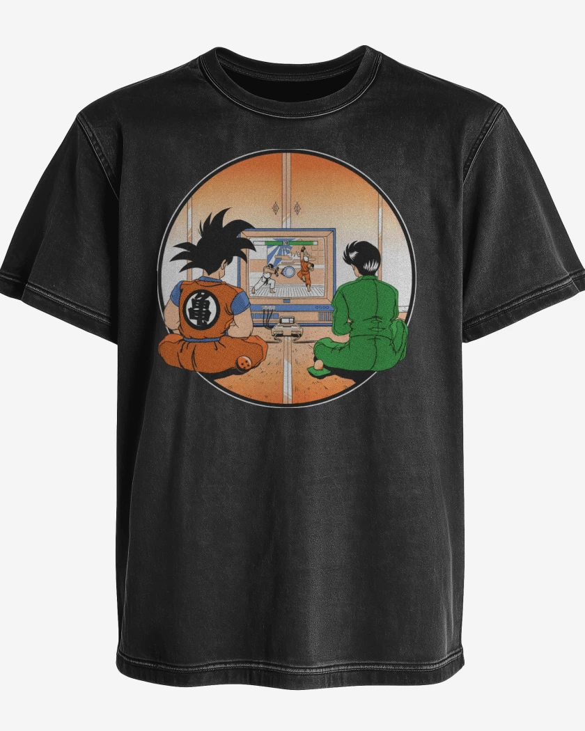 Polera desgastada Pelea de Anime