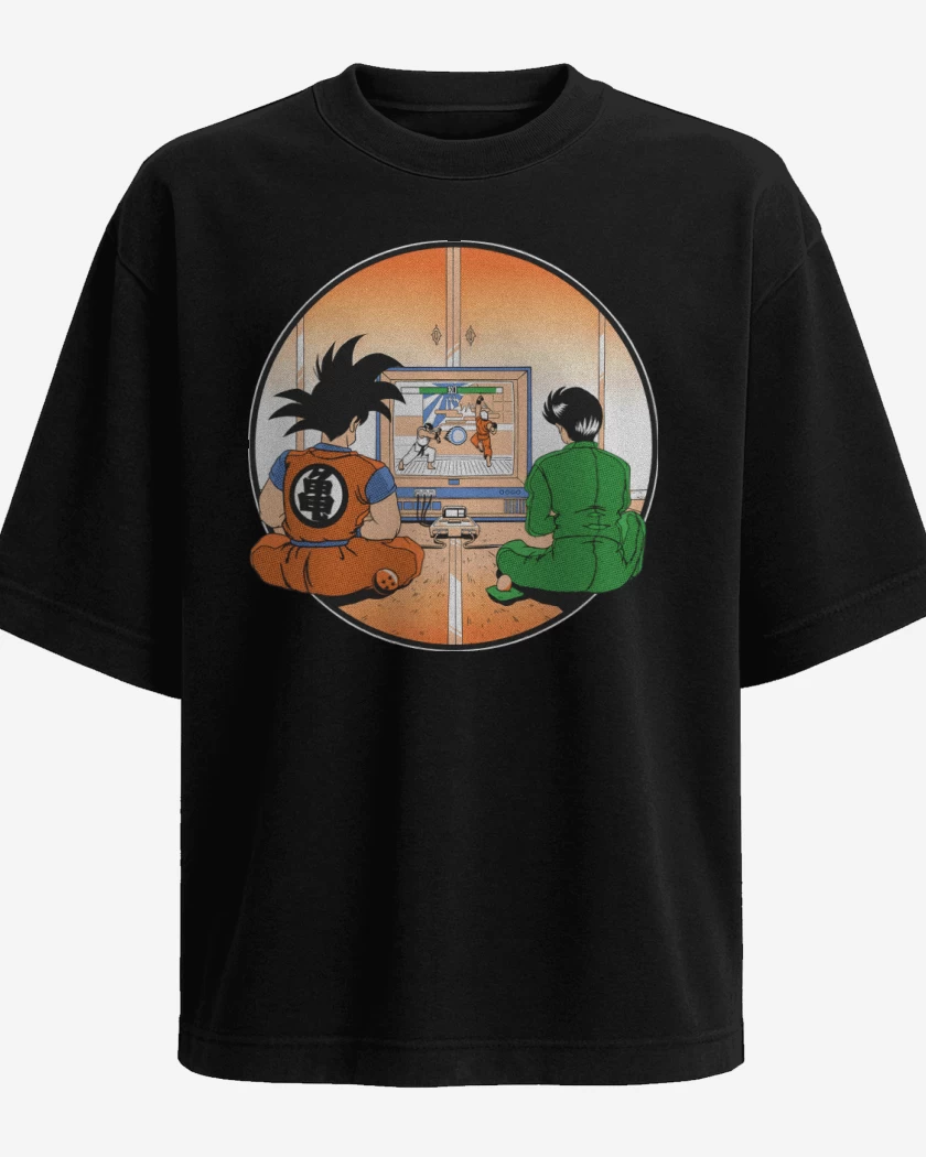 Polera Oversize Pelea de Anime