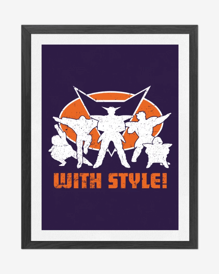 Cuadro decorativo Morado de Fuerzas Ginyu