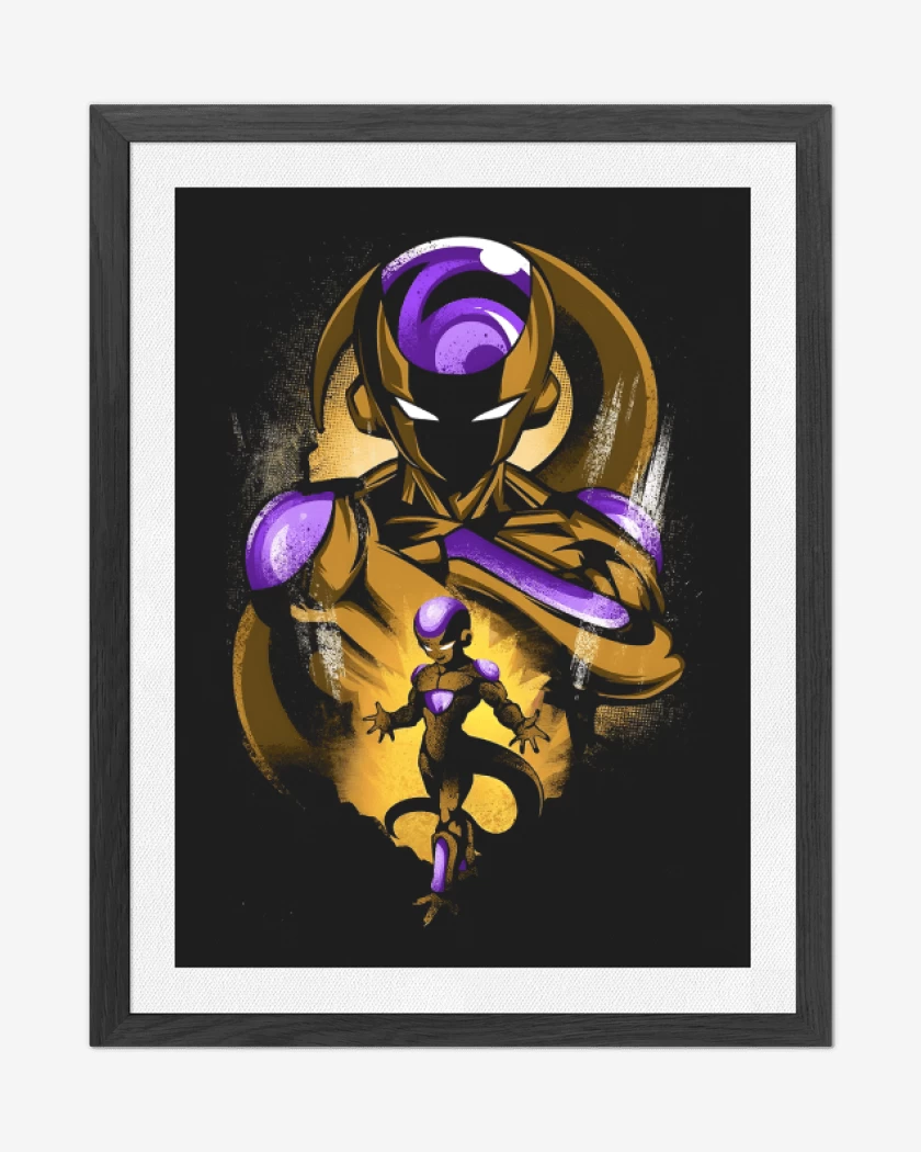 Cuadro decorativo Negro de Golden Freeza