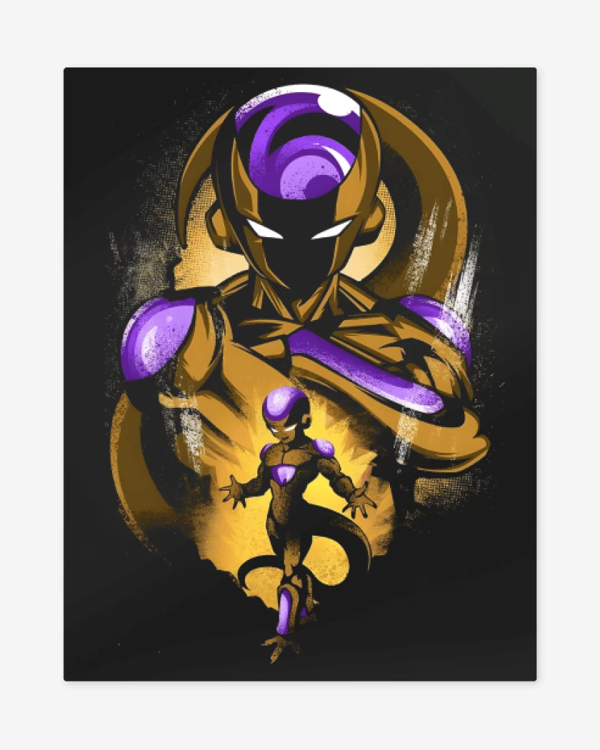 Print metalico Negro de Golden Freeza