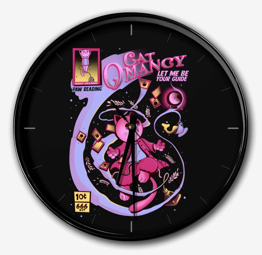 Reloj Negro de CatOmancy