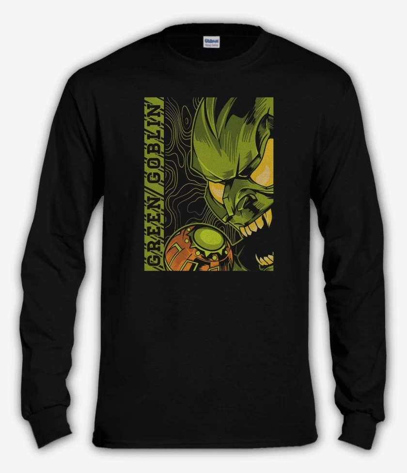 Polera manga larga Negro de Green Goblin