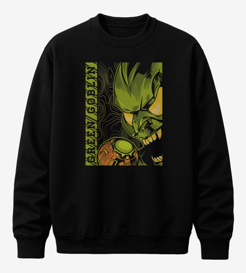 Poleron polo Negro de Green Goblin