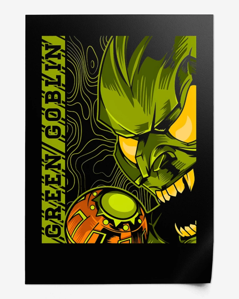 Print Negro de Green Goblin
