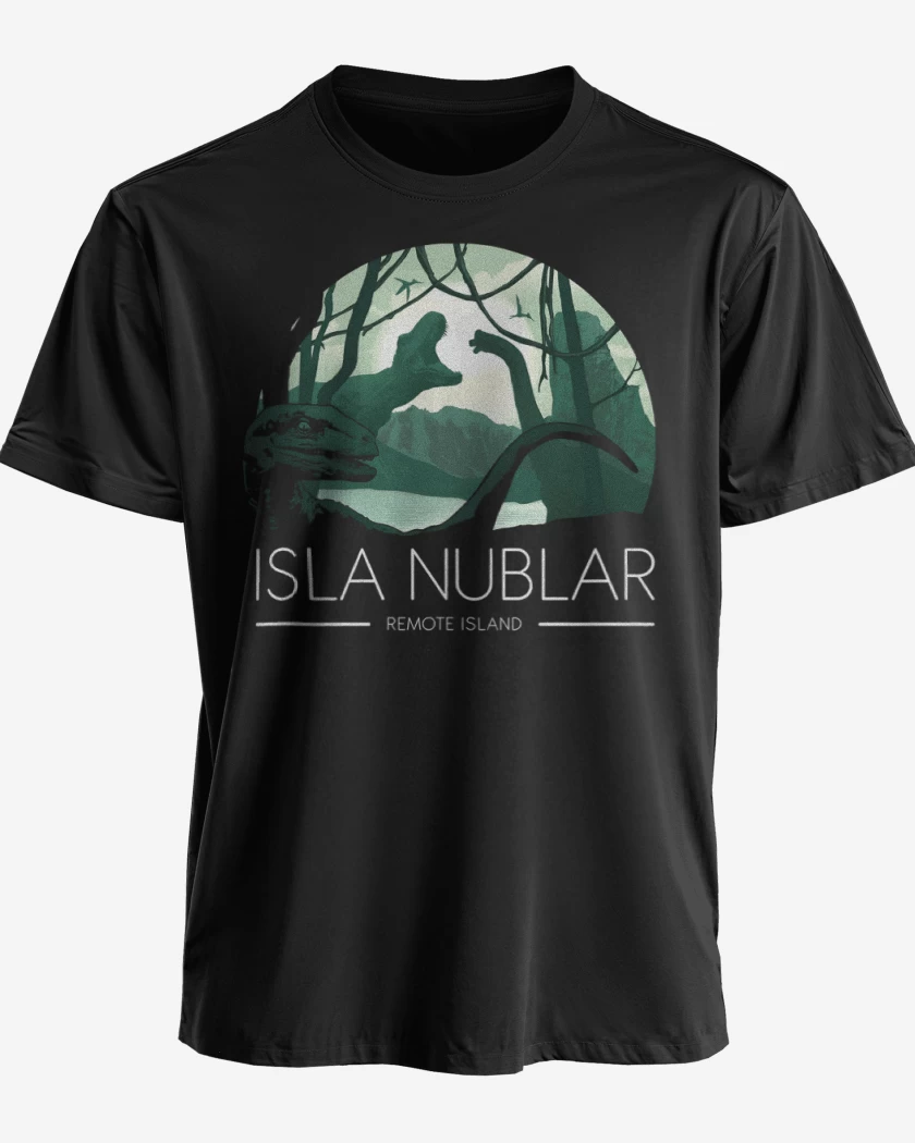 Polera premium Negro de Isla Nublar