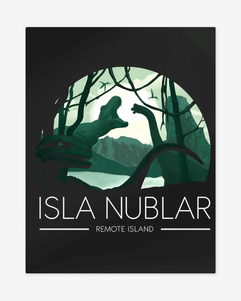 Print metalico Isla Nublar
