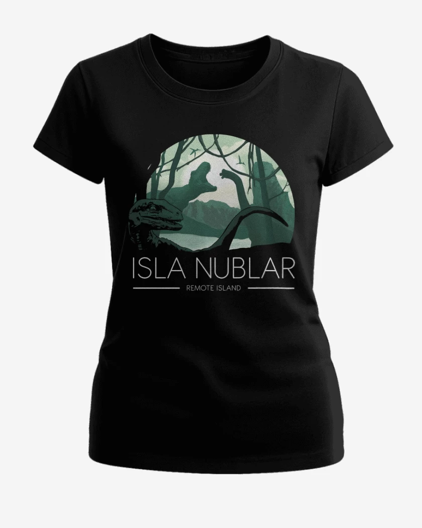 Polera de Mujer Negro de Isla Nublar