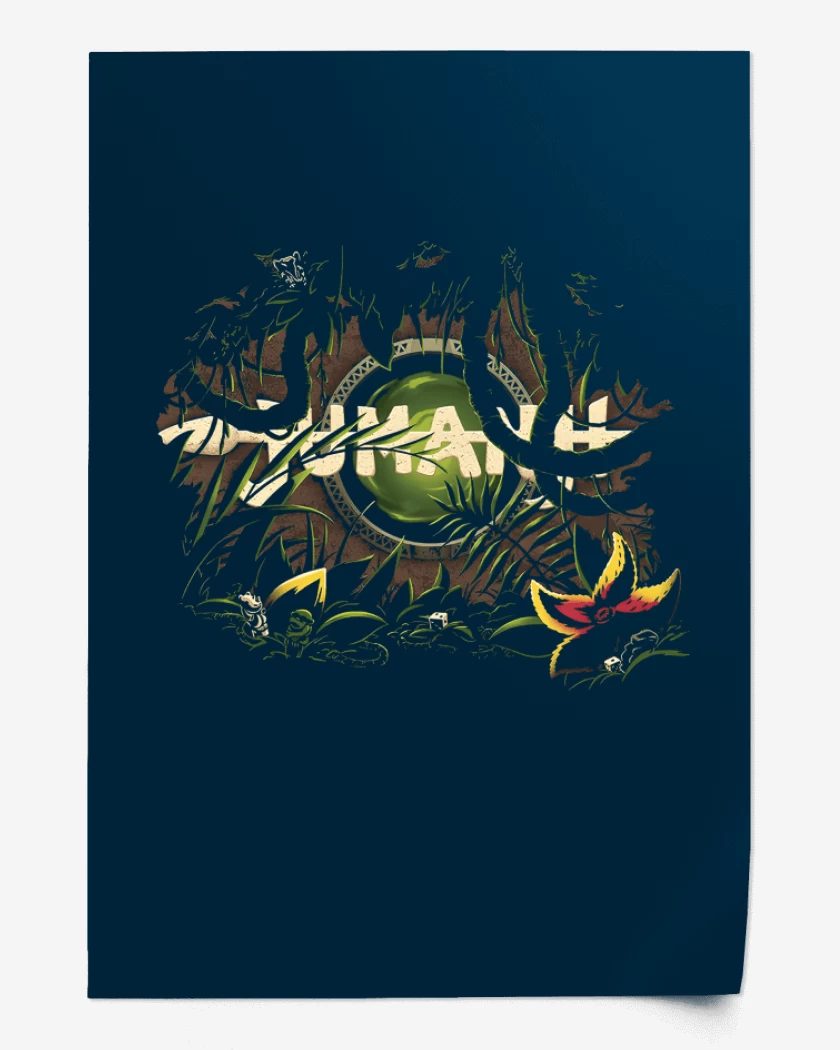 Print Azul Marino de Jumanji