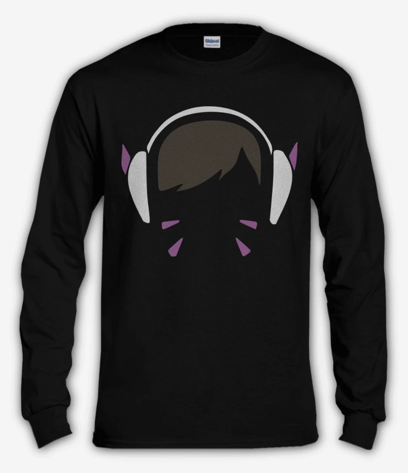 Polera manga larga Negro de Dva