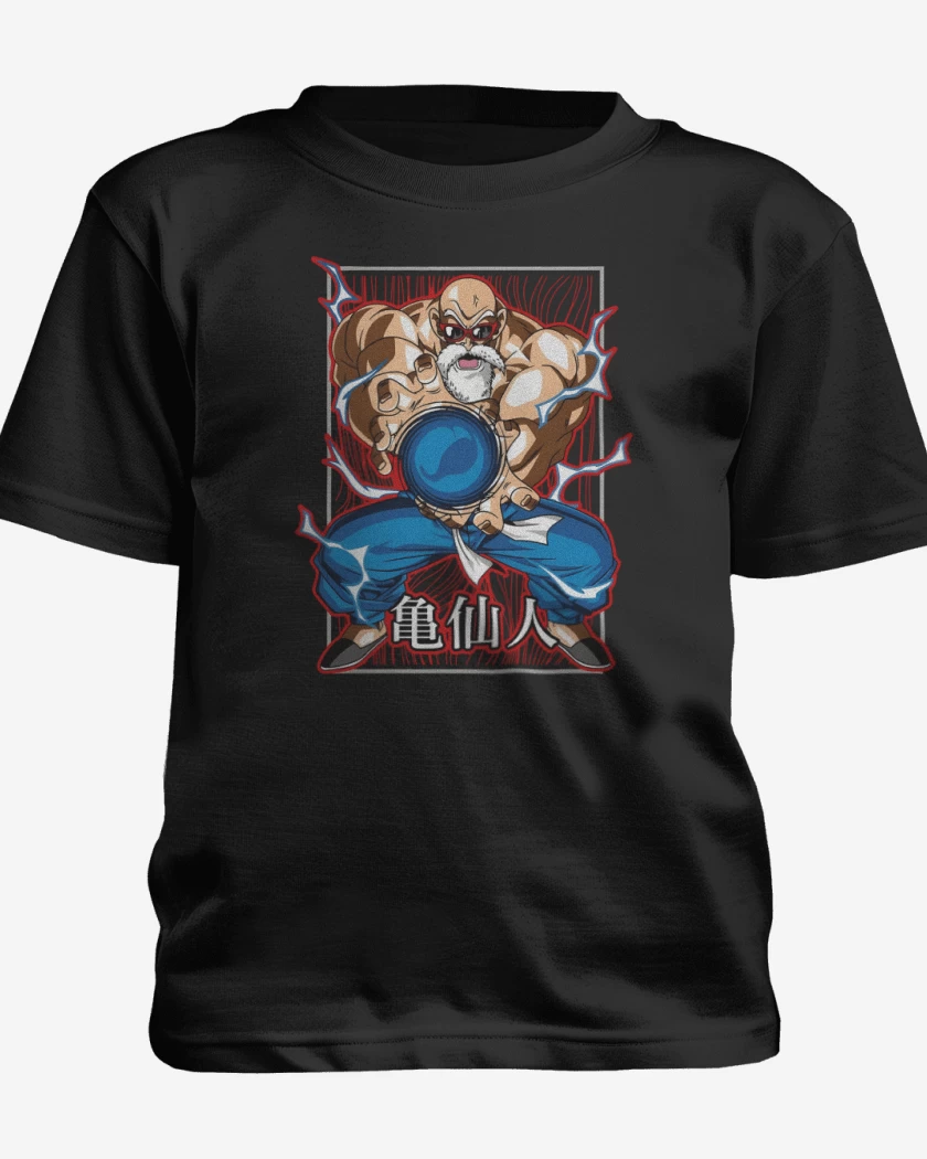 Polera de niño Negro de Kame Sen nin