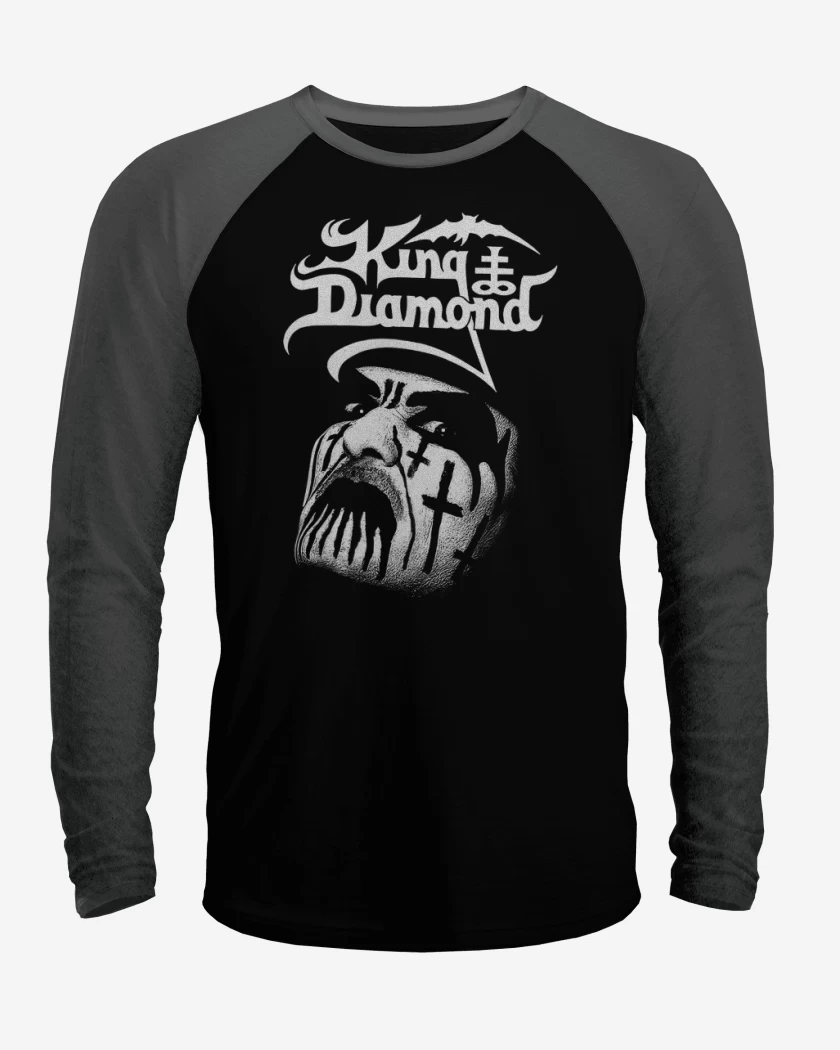 Polera Raglan Negro / Negro Heather de King Diamond