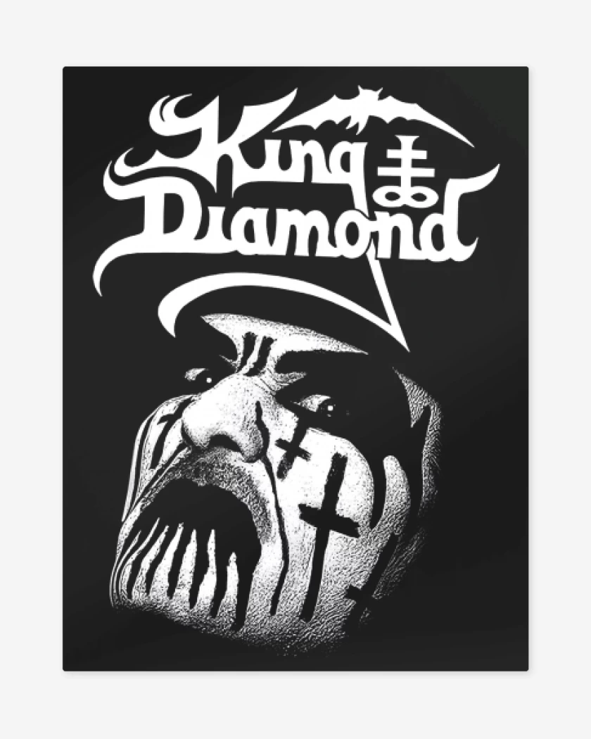 Print metalico Negro de King Diamond