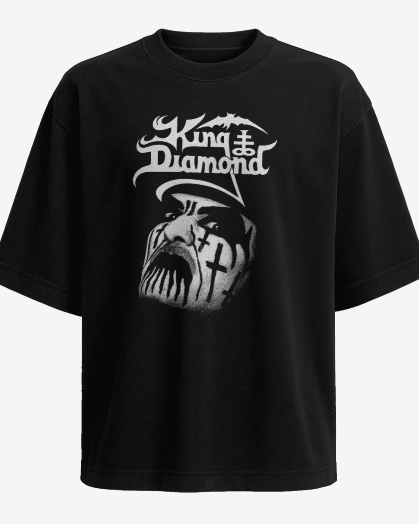 Polera Oversize Negro de King Diamond